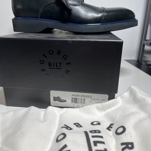 GEORGE BROWN BILT Janssen Cap Derby Oxford $295 leather Dress Shoe | Men\'s SZ 9 main image 8